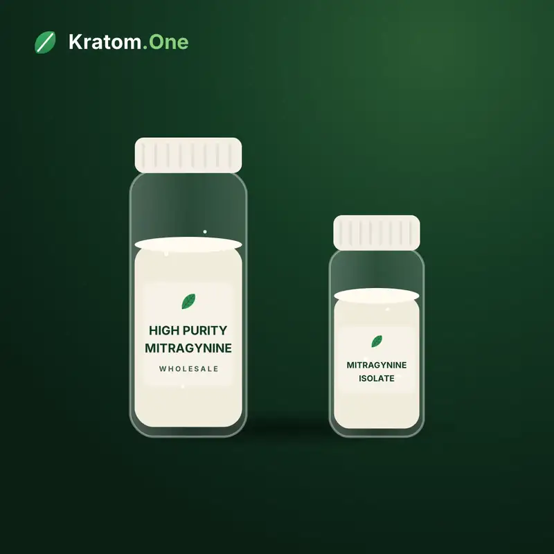 High purity mitragynine in wholesale vials